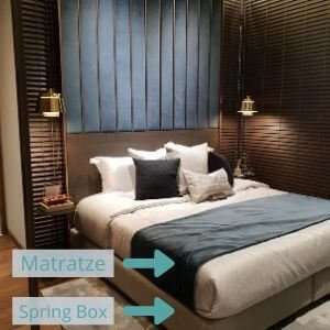 Amerikanisches Bett mit Spring Box und Matraze