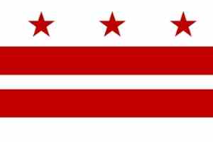 Washington DC District of Columbia Flagge