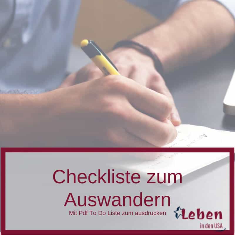 Auswanderung Planung mit dieser Checkliste