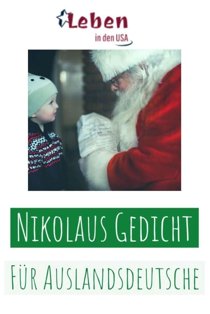 Nikolaus Gedicht für Deutsche in den USA