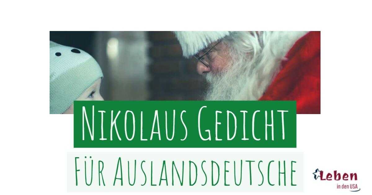 Nikolausgedicht für Auslandsdeutsche in den USA