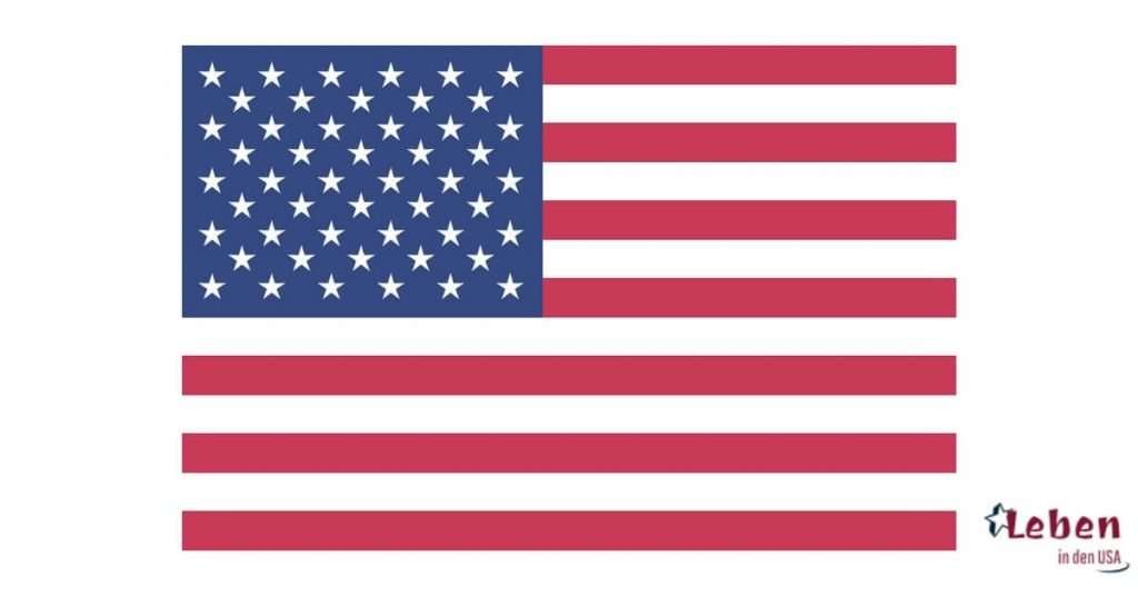 Die amerikanische Flagge die Fahne der Vereinigten Staaten von Amerika