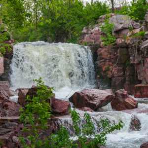 Pipestone National Monument mit Wasserfall